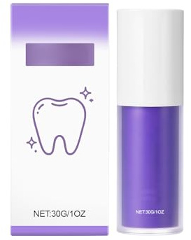 Lila Zahnpasta für Zahnaufhellung, Purple Zahnpasta Weisse Zähne, Purple Teeth Whitening Toothpaste für Weisse Zähne, Fleckenentfernung (1)
