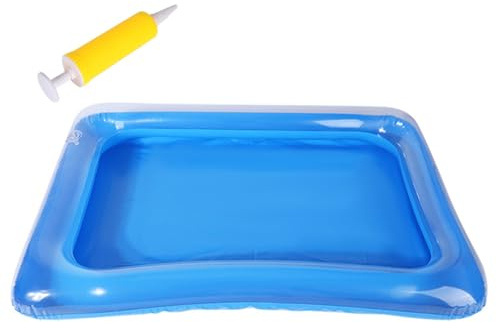 Tragbares aufblasbares Waschbecken für Füße: Faltbare Badewanne aus PVC, 40 cm, einfaches Aufpumpen, langlebiger Waschbehälter, Fußbad für Pool, Eingangsleiter, Camping, Reisen