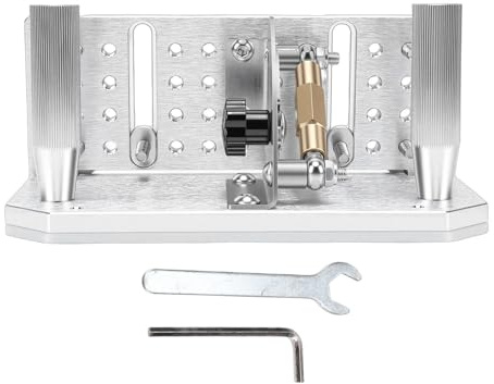 Marhynchus Belt Grinder Sharpening Jig Aluminum Alloy Grinding Fixture with Adjustable Angle -5 to 25 Degrees for Sharpening Chisels and Planer Blades on Electric