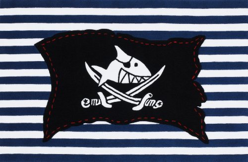 Böing Carpet SH-2367-02 Teppich Capt`n Sharky - Flagge 110x170
