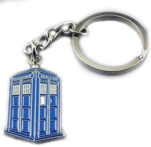 Keyring Time Lord Tardis Blue Travel Machine Telephone Box