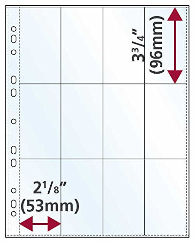 Enigma Xtra Acid Free HD A4 Portrait E12 Photo Sleeves for Ring Binder Albums - 12 Pocket per Page (10 Pack)