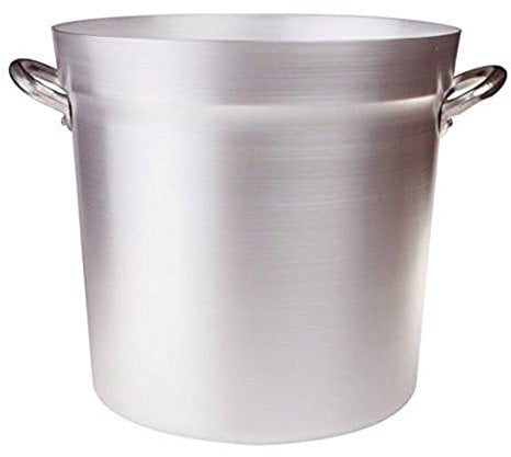 Pentole Agnelli FAMA85BS32 Olla de Tomate de Aluminio con 2 Asas, Tipo Norte, diámetro 32 cm, 25 litros, Plata
