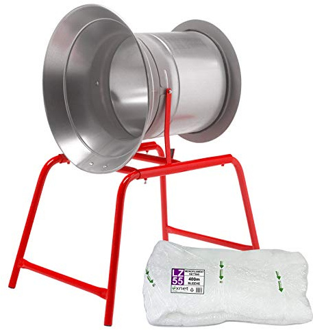 True Products 55cm Christmas Tree Netting Machine Funnel Starter Kit with 400m LZ55 Sleeve of Netting