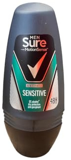 Sure Men Anti-Perspirant Roll-On - Sensitive (50ml) - Pack of 6