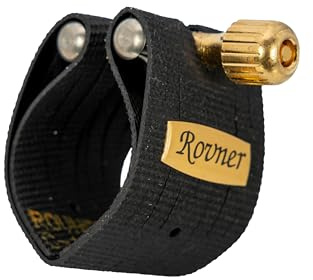 Rovner Ligature & Plastic Cap for Soprano Saxophone | A MKIII Ligature for Hard Rubber Mouthpiece - Model: C-1RVS)