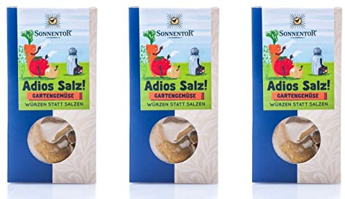 Sonnentor Adios Salz Gartengemüse Gemüsemischung bio, 3er Pack (3 x 55 g)