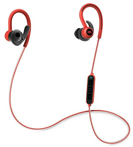 JBL Reflect Contour - Auriculares Intraaurales Inalámbricos, Rojo