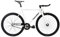 FabricBike Light - Fixed Gear Fahrrad, Single Speed Fixie Starre Nabe, Aluminium Rahmen und Gabel, Räder 28, 4 Farben, 3 Größen, 9.45 kg (Größe M) (L-58cm, Light Pearl White)