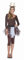 PartyXPeople Rehkitz Petticoat Damen Fawn Tutu Frauen Tüllrock REH Verkleidung braun-weiß 13260-STD