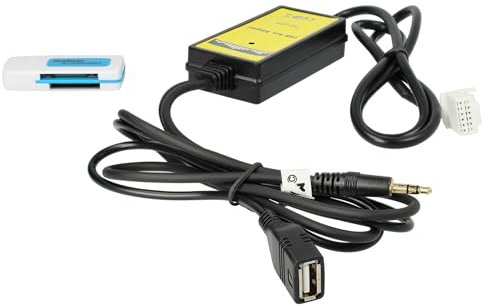 vhbw cavo adattatore audio AUX USB per autoradio (145 cm) compatibile con Toyota Celica 2003-2010, Camry 2005-2010 - USB