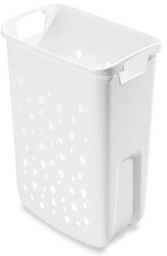 Hailo Wäschekorb 1126 Laundry Carrier Kunstoff Wäsche 33L Wäschebehälter (Weiß)