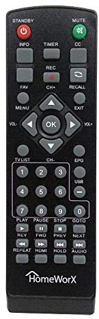 Mediasonic HomeWorx Remote Control for HW180STB Model