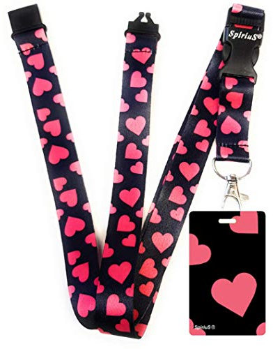 SpiriuS Cordon tour de cou avec porte-badge unique de haute qualité Impression double face Cordon original en couleur et peut être utilisé pour les clés d'identification checker plaid squares