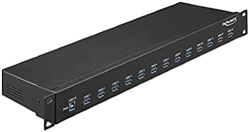 Delock 64039 19″ Industrie Hub 13 x USB 3.1 Gen 1 Typ-A