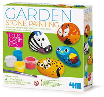 4M Little Craft | Garden Stone Painting & Making Kit | Craft & Activity | Kids 8+