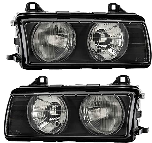 Halogen Scheinwerfer Set links & rechts Hauptscheinwerfer Frontscheinwerfer H7 für Model 3er Cabriolet E36
