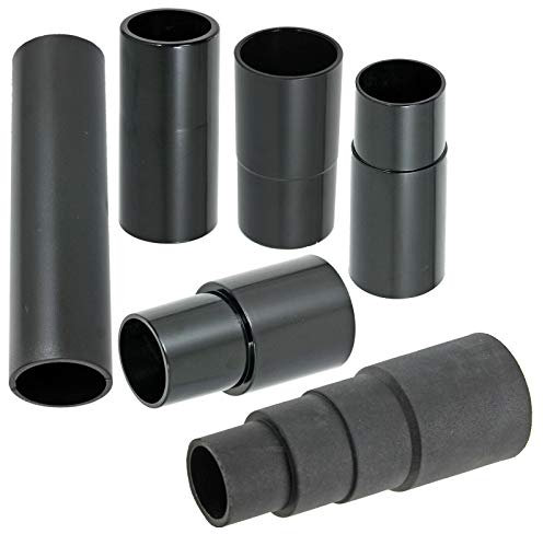 SPARES2GO Dust Extractor Adaptor Sander Power Tool Port Adapter Compatible with Milwaukee (Pack of 6, 26 30 32 35 38 mm)