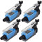 GUUZI 4 pezzi ME-8108 Interruttore di Finecorsa Momentaneo Braccio Leva A Rullo Regolabile NC-NO CNC Mill Router Laser Plasma Compatibile con Ar-Duino 0~250V/5A