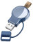 LVFAN Caricabatterie Wireless Per Apple Watch Series, Caricatore USB da Viaggio Wireless Con Ricarica Rapida Magnetica Per Orologio Apple 8/7/6/5/4/3/2/1/SE/Ultra (Blu)