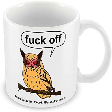 Getagift Irritable Owl Syndrome F*cK Off Unique Ceramic Coffee/Tea 11 oz Cup/Mug.