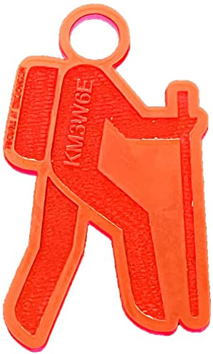 Wandern Geocoin Geocaching Trackable Travelbug Traveltag (Rot fluoreszierend)
