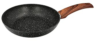 ORYX Sarten Aluminio Forjado Antiadherente Acabado Piedra Ø 20 x 4,5 cm, Mango Engomado
