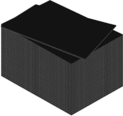 Kangaro Planchas de espuma DIN A4 negro 29,7 x 21 cm – 3 mm – 30 unidades – DIY para artesanía, presentación, modelismo, paspartú