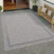 Paco Home Outdoor Teppich wetterfest & pflegeleicht Flachgewebe in Sisal-Optik mit Bordüre UV-beständig Modern für Balkon, Terrasse, Garten, Wohnzimmer, Grösse:300x400 cm, Farbe:Grau 2