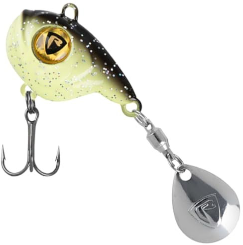 Fox Rage Big Eye Spin Tail 14g - Jigspinner, Farbe:Black & Gold