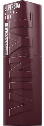 Maybelline New York Superstay Vinyl Ink, Pintalabios Efecto Vinilo, Vinilo Fijo, Larga Duración, Tono 135 Fearless