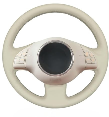 MEWANT Lenkradbezug für FIAT 500 2008-2012 DIY Hand Nähen Lenkradhülle