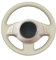 MEWANT Lenkradbezug für FIAT 500 2008-2012 DIY Hand Nähen Lenkradhülle