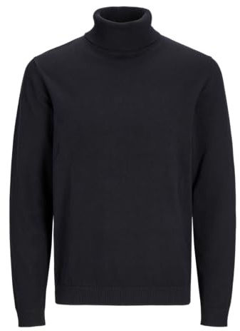 JACK & JONES Male Rollkragenpullover Einfarbig Rollkragenpullover