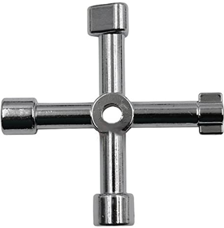 Multifunktions Schlüsselschlüssel 4-Wege Universal Kreuzschlüssel Werkzeug Aufzug Sanitär Werkzeug Entlüftungs Heizkörper Schlüssel Werkzeug Multi Spezifikations Schlüsselschlüssel Elektrischer