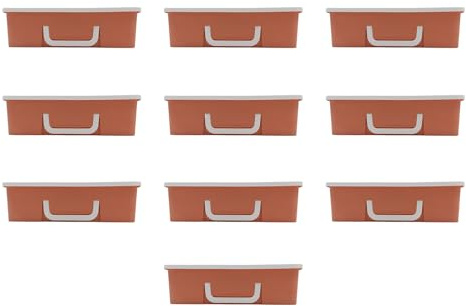 10Pcs File Storage Boxes, Premium Strong Cardboard Container for Home/Office Filing, Filing Storage Organizer, 35x24x9.9CM