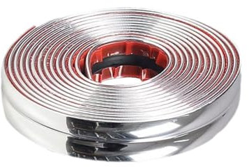 10ft Self Adhesive Corner Trim, Tile Trim Edging Strip PVC Plastic Flexible Moulding Trimming Wall Tile Corner Guard Angle Protector for Room Kitchen Bathroom Window Table (Mirror Silver, 2cm Wide)