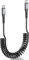 SUNGUY Cable USB C a USB C en espiral, [0,4m-1m] Android Auto Carplay cable de carga USB C cable de datos para iPhone 16/15 Pro Max Macbook Galaxy