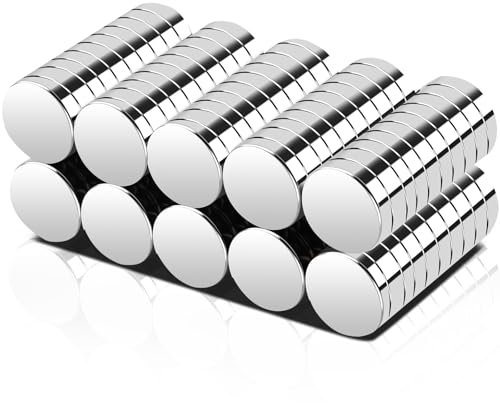 Aenienoe 100 Stück Neodym Magnete Stark 12x3mm Kleine Magnete Rund für Magnettafel Kühlschrank Whiteboard Handwerk Fotos Pinnwand Starke Magnets
