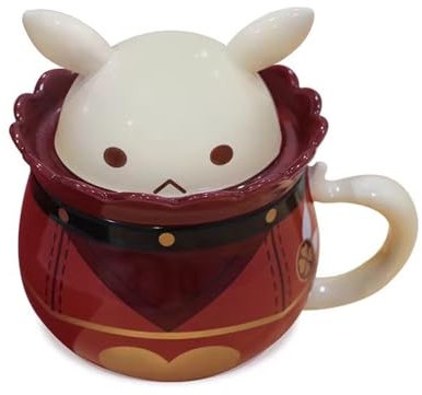 Taza de trébol, taza de anime, taza de café, taza roja, merchandising de anime, taza de anime, taza de té de leche, café de cerámica, regalos para fans del anime, 15 x 11 cm