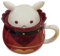 Taza de trébol, taza de anime, taza de café, taza roja, merchandising de anime, taza de anime, taza de té de leche, café de cerámica, regalos para fans del anime, 15 x 11 cm