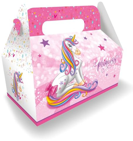 BG International - Cardboard Box Unicorn Princess 23 x 23 x 12 cm Pink