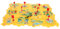BESTonZON 1 Satz Puzzle-Schienenauto laubsägen Set für für spielsachen für hühner Kid Toys Bahngleise für Kleinkinder Puzzle-Track Plastik Yellow