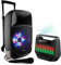 Party Light & Sound - Enceinte Karaoke Nomade sur Batterie Bluetooth USB 300W avec Micro - Enceinte Portable FREESOUND40 Anniversaire Boom