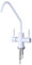 Grifo Cocina Fregadero Doble Ósmosis Giratorio de 360° Grifo Agua Fria Acero Inoxidable,Blanco