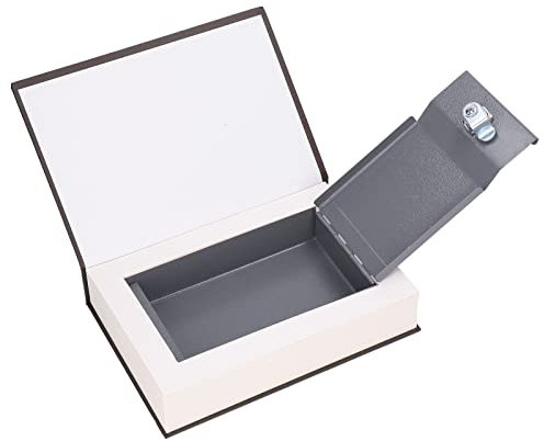 Book Safe Lock Box, Gefälschte Buchbox Lifelike Book Money Case Diversion Safe mit 2 Schlüsseln Small Lock Box Zum Speichern von Bankkarten und Anderen Wichtigen Artikeln (Traum von der roten