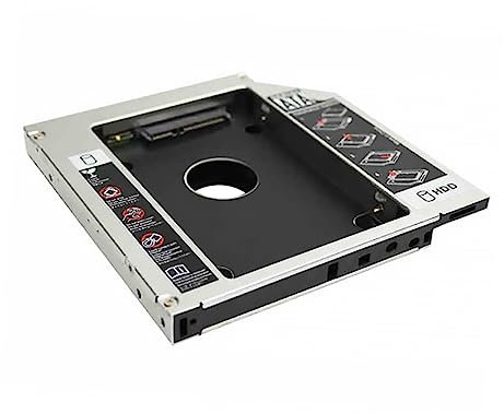 Tofficu Hard Drive Adapter Caddy for Laptop Optical Bay Ssd Mounting Bracket with Compatibility Fits Drives