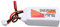 Batterie 7.4V 1000mAh Li ION, 25c Li-Polymer Lipo Batterie Rechargeable avec Plug JST pour RC Cars Boats Helicopter RC FPV Racing Drone Quadcopter