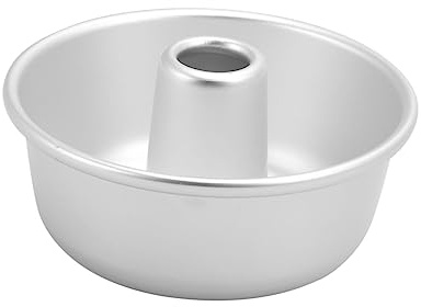 HOLIDYOYO Stampo per Ciambelle in Lega di Alluminio, 2 Pezzi, Argento | Fondo Pieno, Superficie Antiaderente, Sformatura Facile, Cottura Uniforme e Rapida, per Casa e Cucina