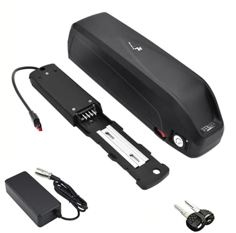 HJGHY Lithium-Ionen-Akku 48 V 17 Ah Unterrohr-Akku 36 V 10,4 Ah Austauschbare Akkus 52 V 15 Ah Einrad-Akkus für 370 W-800 W Motor-Kits mit Ladegerät,Plug1 36v13ah